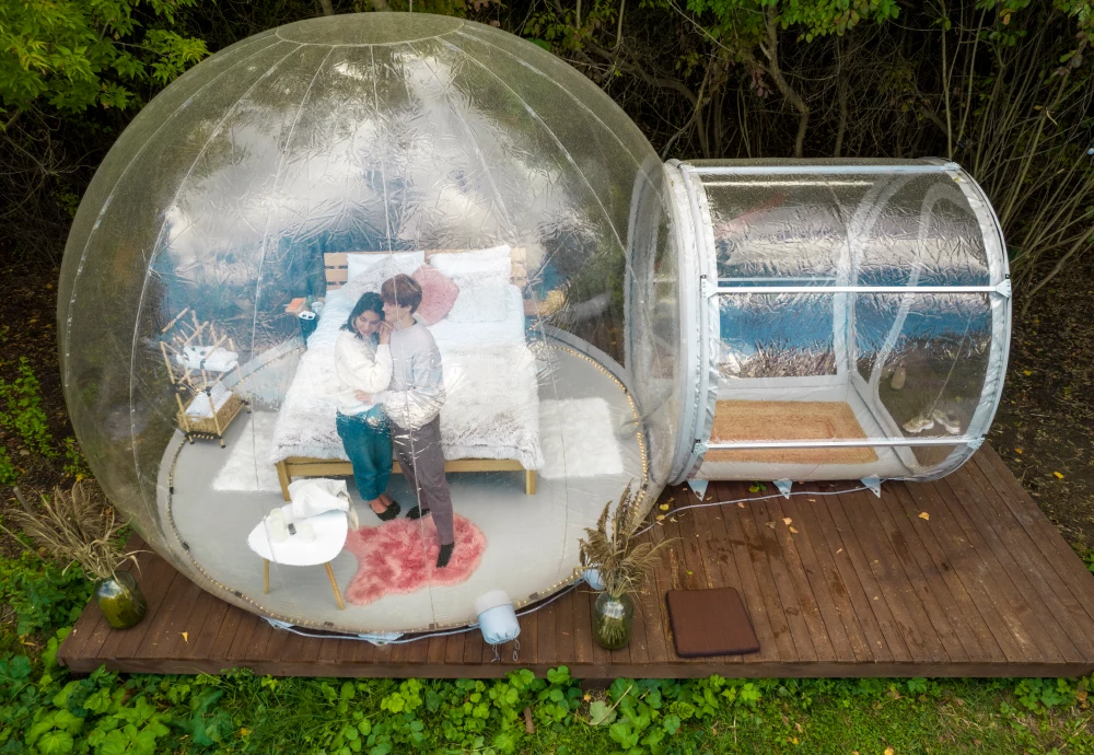 bubble tent stargazing